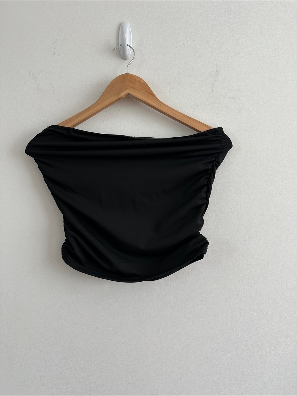 Black Ruched Tube Top